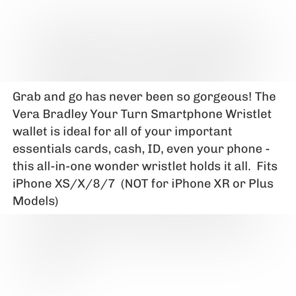 Vera Bradley Your Turn Smartphone Wristlet Tropical Paradise Pink/Green EUC - Picture 6 of 7